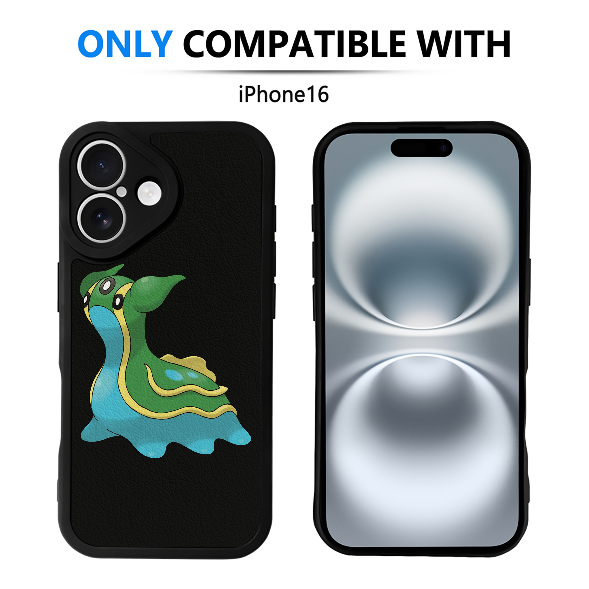 （画像用） ポケットモンスター Pokémon 【iPhone 16シリーズ対応】シリコンスマホケース（レザー調） 材質：シリコン